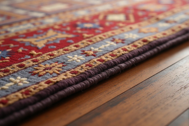 Rug binding and serging