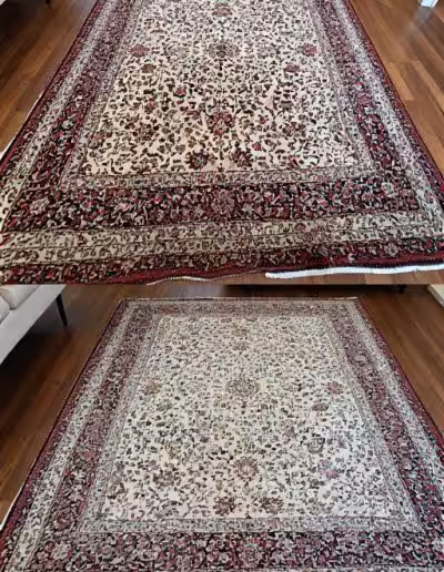 Before & After Persian Rug Cleaning 1
