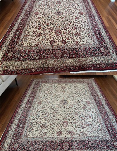 Before & After Persian Rug Cleaning 1