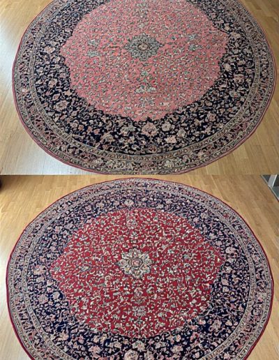 Before & After Persian Rug Cleaning 11