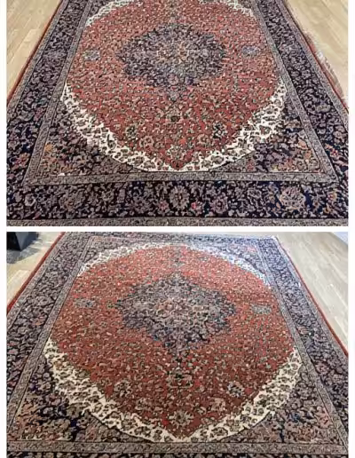 Before & After Persian Rug Cleaning 12