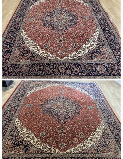 Before & After Persian Rug Cleaning 12