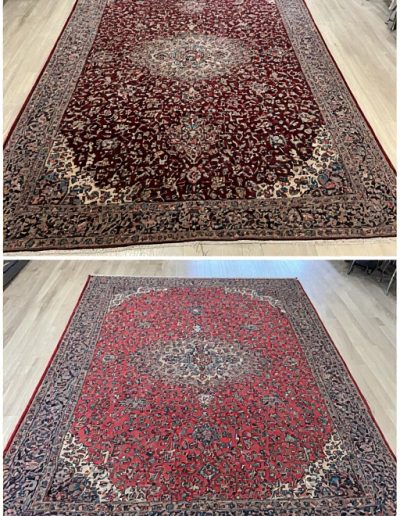 Before & After Persian Rug Cleaning 9