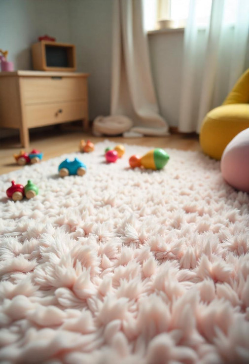 Synthetic rug cleaning